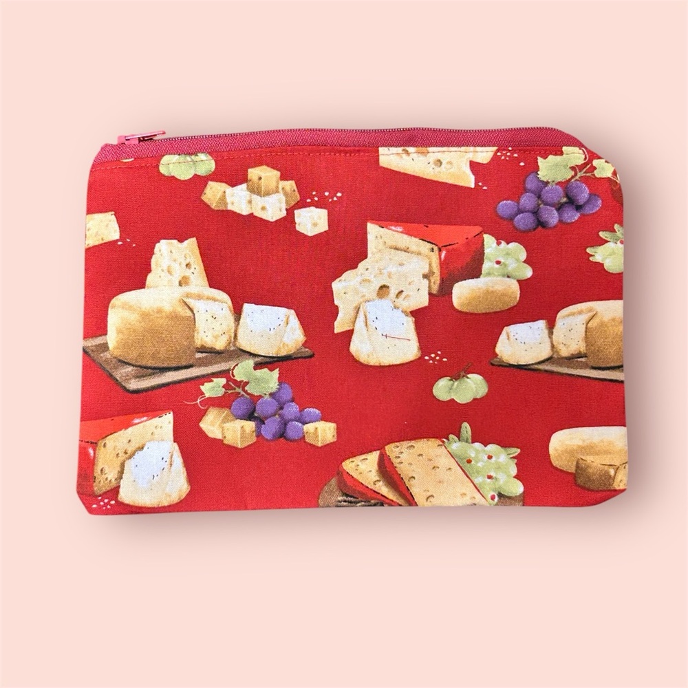 Handmade Cheese Zipper Bag